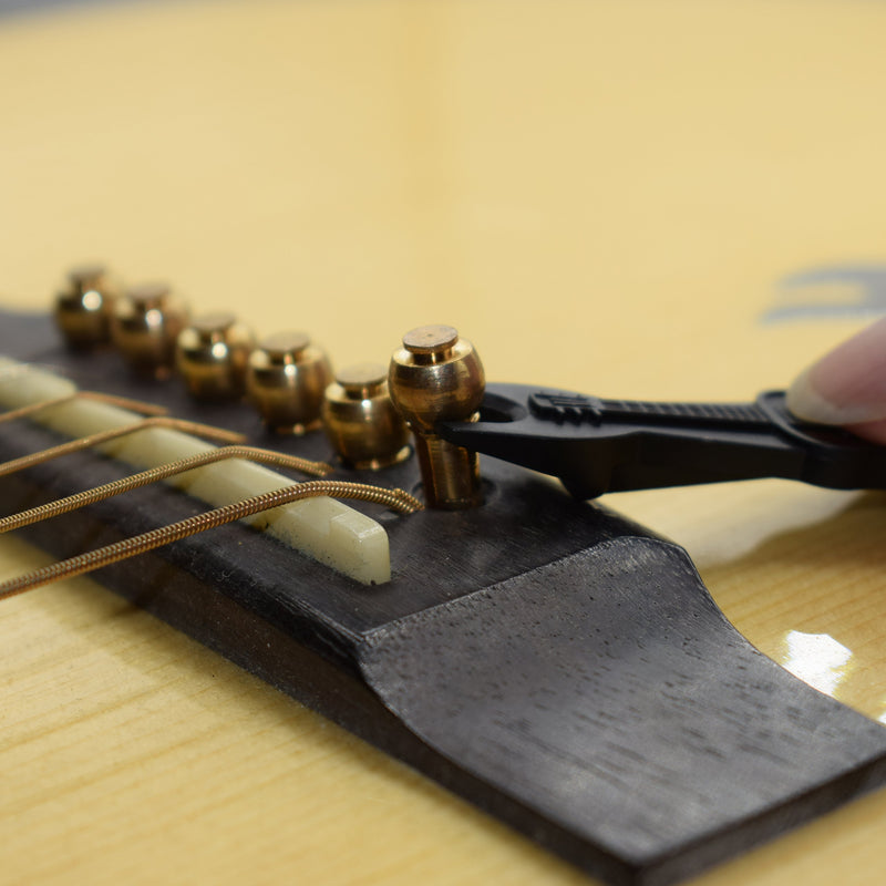 Guitar Bridge Pins 6pcs Brass Endpin 6 String Pegs Gold Pins Acoustic Guitar Replacement Parts - Leomanor