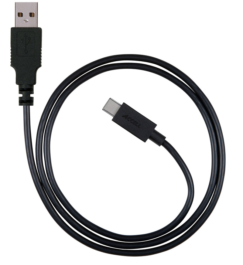 Accell USB-C to A Cable - USB-IF Certified USB 2.0 (480 Mbps) - 3 Feet (0.9 Meters) - Retail Box 3 Feet (Retail Box) USB 2.0 (480 Mbps)