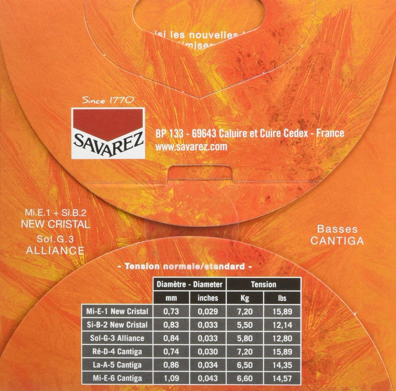 Savarez Strings set Création Cantiga standard Tension 510MR Normal Tension