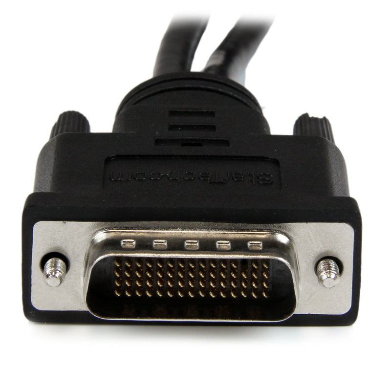 StarTech.com DMS-59 to DisplayPort - 8in - DMS 59 to 2x DP - Y Cable - DMS-59 Adapter - DisplayPort Splitter Cable - LFH Cable (DMSDPDP1),Black