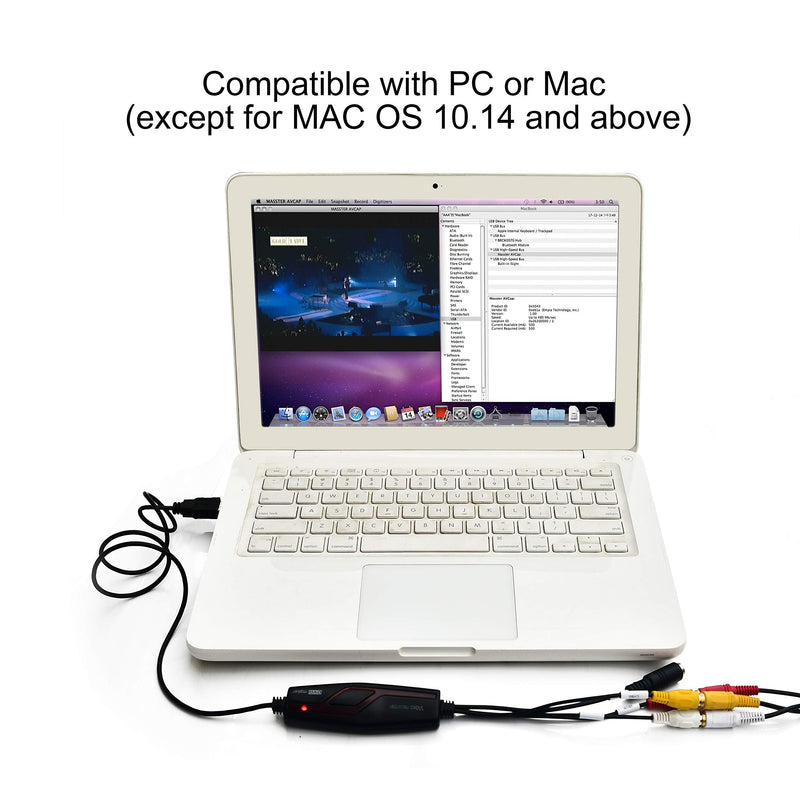 Video Capture Converter / VHS To DVD / Capture Analog Video To Digital For Mac And Windows 10 PC