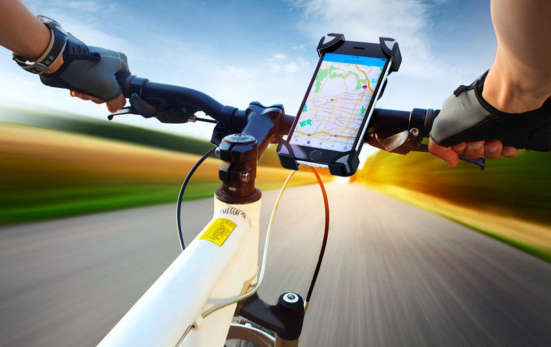 [AUSTRALIA] - Artix Bicycle Mount Phone Holder for Bike, Cradle Stand Features 360 Rotation Capability and Universal Clamp for iPhone/Android/Samsung/Nexus (Black) 
