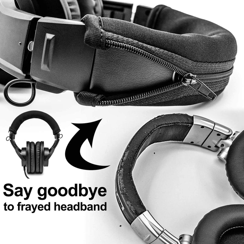 [AUSTRALIA] - Replacement Headband Cover Compatible ATH M50X M50 M40X M40 M30X M20X Headphones (Black) Black 