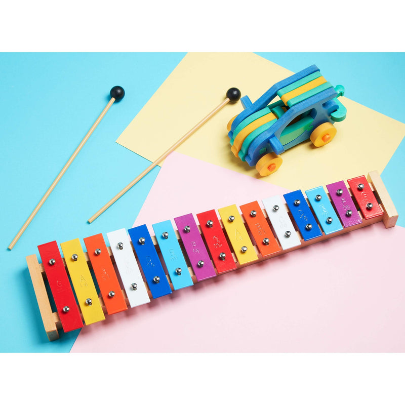 Melal Xylophone - 15 Note Color Glockenspiel - Sheet Music Cards