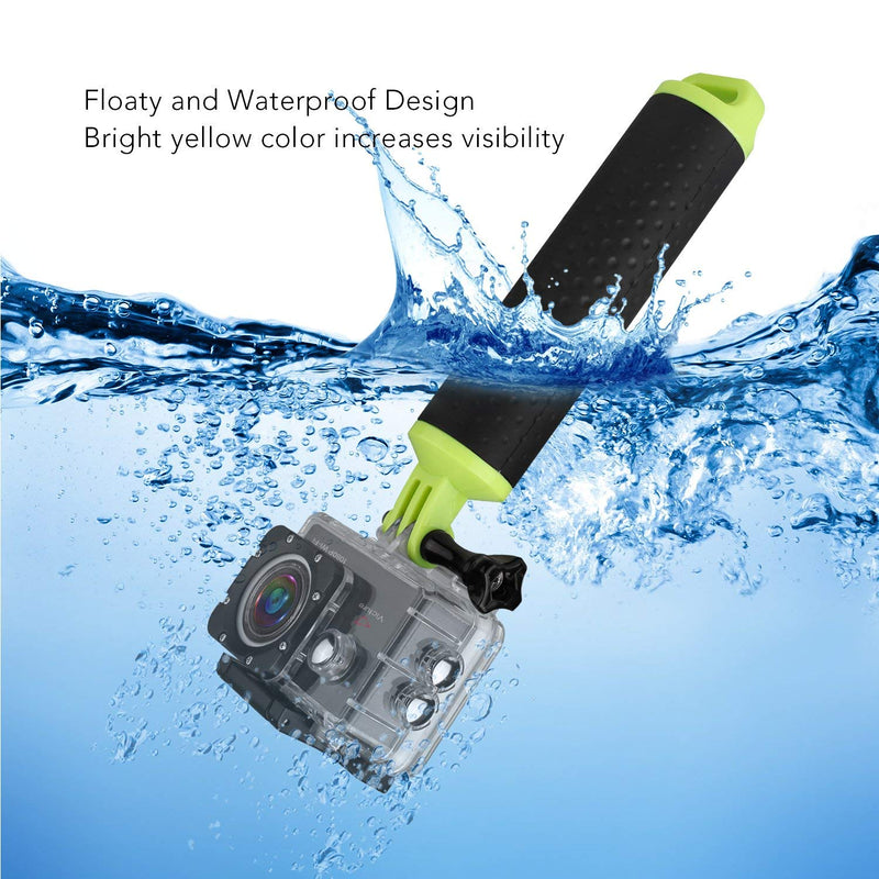 Victure Action Camera Waterproof Floating Hand Grip, Handle Mount Accessories, Water Sport Pole Diving Stick, Compatible with GoPro Hero Session Cameras and All AKASO APEMAN Crosstour Action Cameras