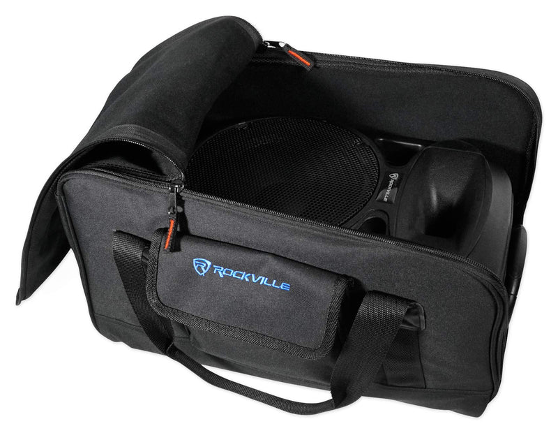 [AUSTRALIA] - Rockville TB8 Lightweight Rugged Speaker Bag Carry Case for 8" DJ PA Speakers 8 - inches 