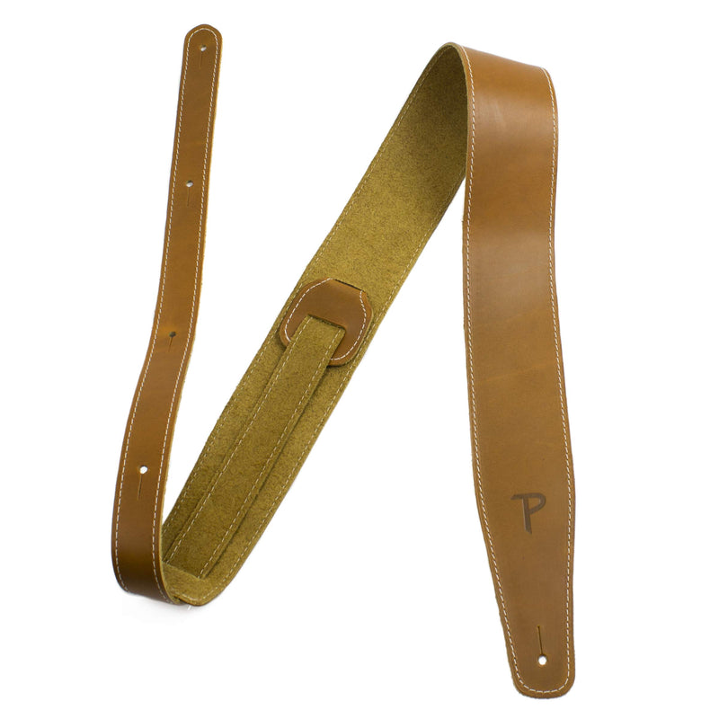 Perri’s Leathers Ltd. - Guitar Strap - Baseball Leather (Series) - Sunflower - Adjustable - For Acoustic/Bass/Electric Guitars - Made in Canada (SP2S-7164)