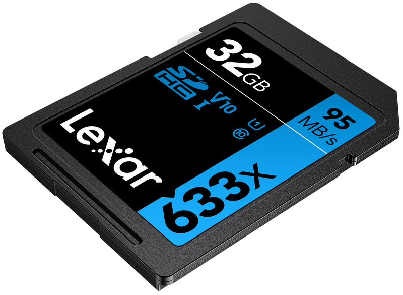 Lexar Professional 633x 32GB (2-Pack) SDHC UHS-I Card, Up To 95MB/s Read, for Mid-Range DSLR, HD Camcorder, 3D Cameras, LSD32GCB1NL6332 (Product Label May Vary) 32GB 2 Pack