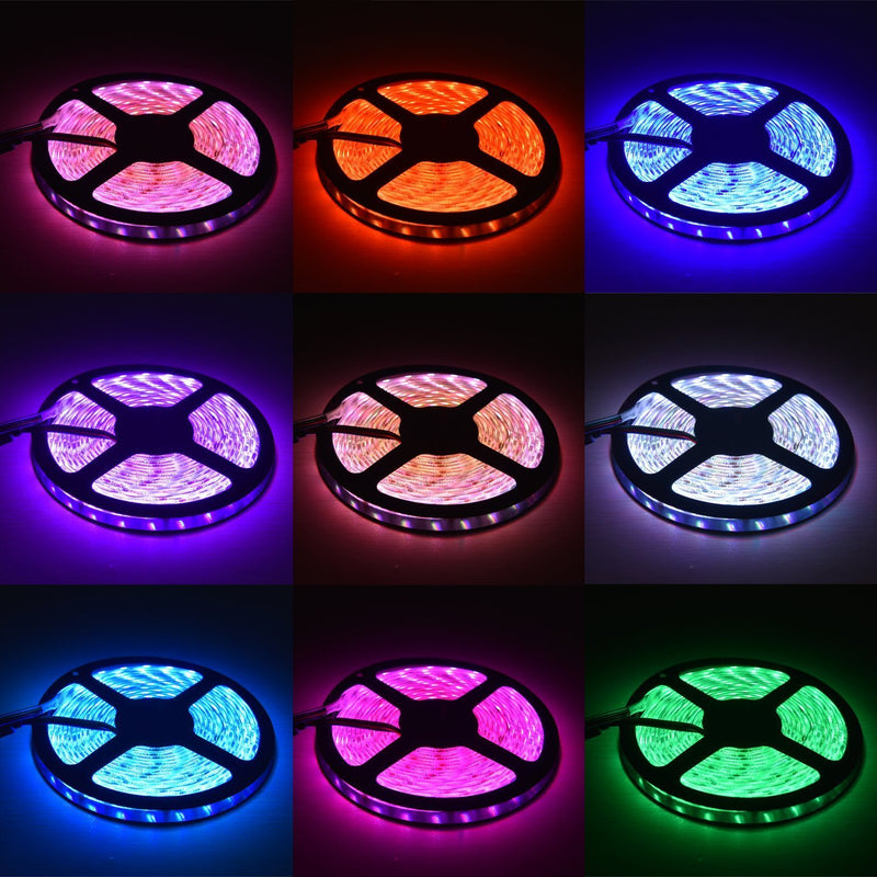 [AUSTRALIA] - LED Strip Light, iNextStation 16ft/5m SMD5050 300 LEDs 12V Color Changing Flexible Non-Waterproof LED Tape/ LED Rope/ LED Ribbon 【RGB, Without Power Adapter】 