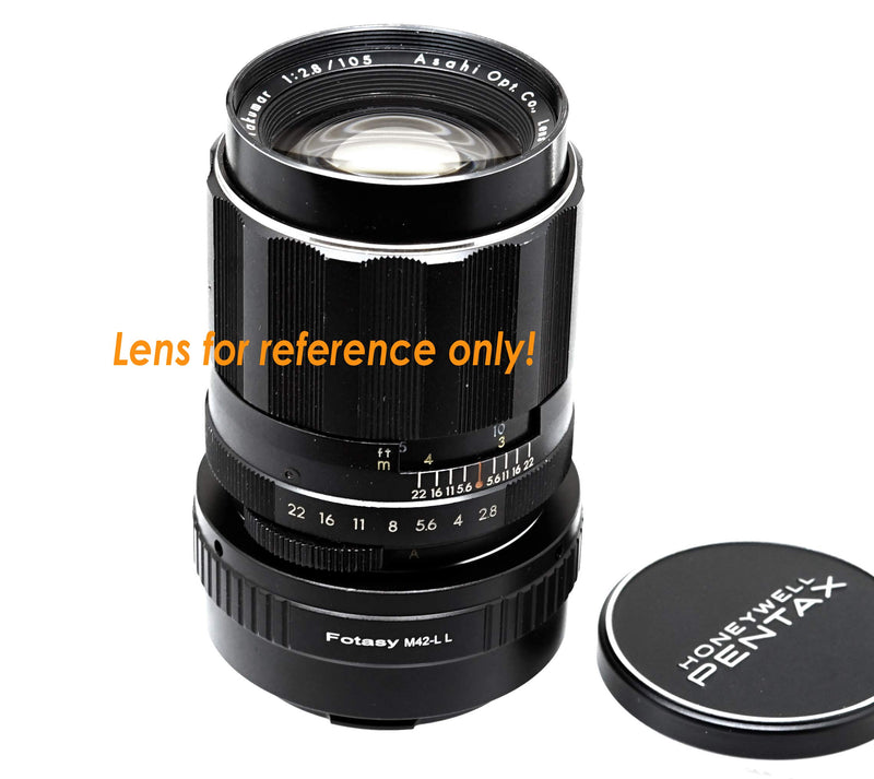 Fotasy Adjustable M42 Lens to Leica L Adapter, M42 Leica T Adapter, M42 Leica SL Adapter, M42 Lens to Panasonic S Adapter, M42 Sigma L, fits Leica SL TL2 TL T & Panasonic Lumix S1 S1H S1R, Sigma fp M42 - Leica L