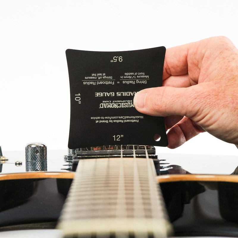 MusicNomad Precision Fretboard and String Radius Gauge Tool-2 pc. Set (MN603)