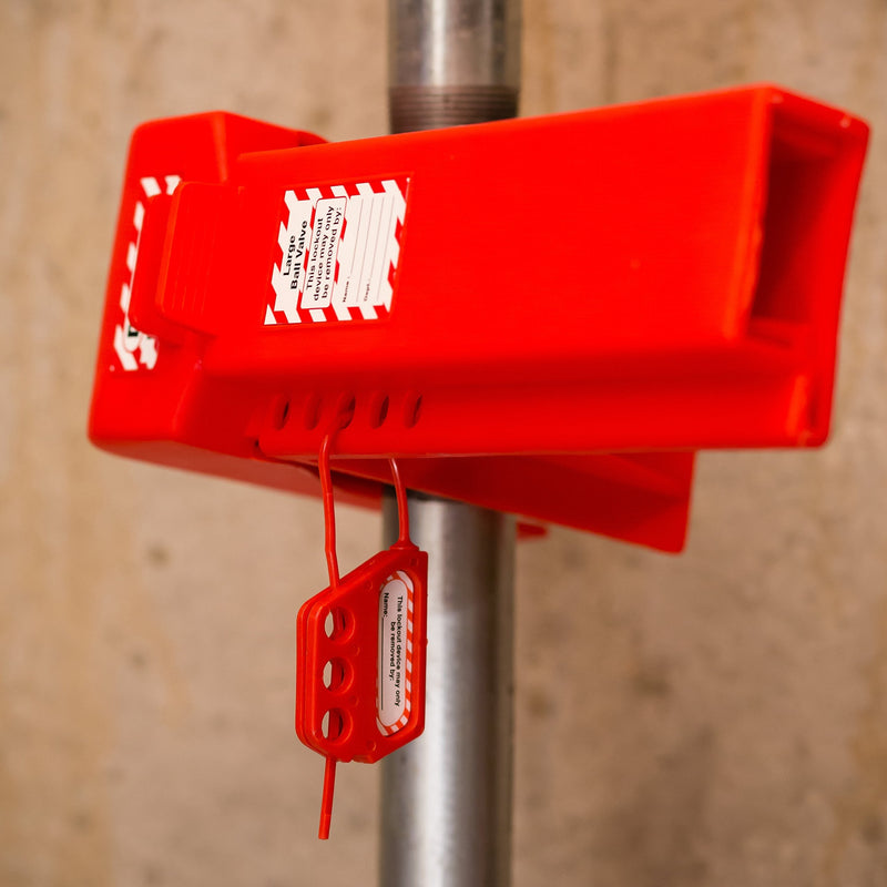 [AUSTRALIA] - Lockout Safety Supply 7270 3 Hole Flexible Hasp, Red 