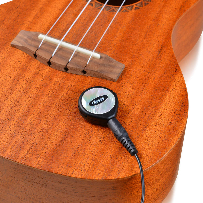 Amumu SBT-10 Trans-HD Transducer Piezo Pickup Volume Tone Adjust for Acoustic Guitar Bass Banjo Ukulele Mandolin Violin Cajon Harp