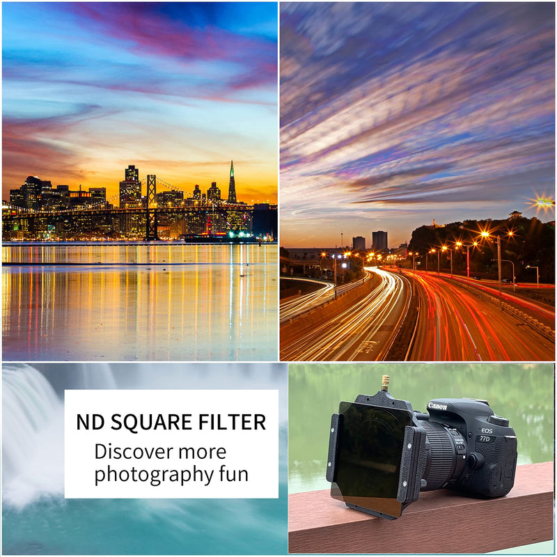 [AUSTRALIA] - Fotga Pro ND4 4x4 0.6 Glass Neutral Density Filter 2 Stops for 4x4 inch Mattebox Cokin Z Hitech Lee Lens Filter Trays Holder 