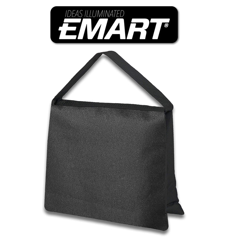 Emart Heavy Duty Sandbag Photo Studio Weight Bag Saddlebag Design for Photography Stand Light Stand Tripod, Outdoor Patio, Sports, Photo Sets, Film Sets, Live Productions -4 Packs Set Black