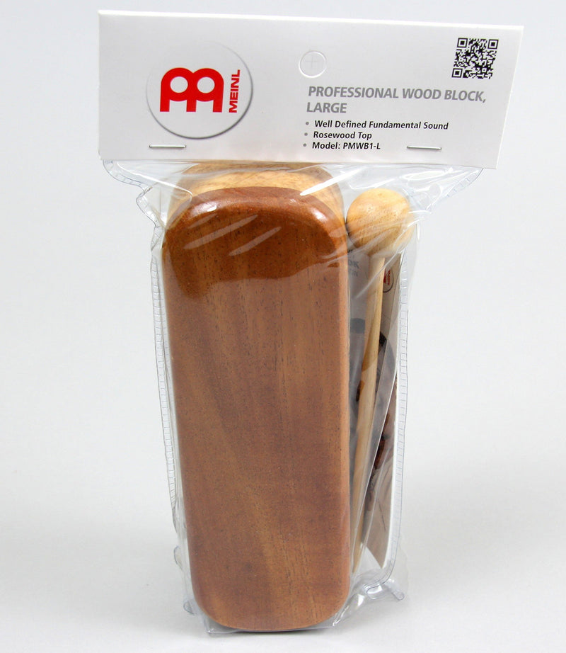 Meinl Percussion PMWB1-M Medium Professional Wood Block, Natural Finish