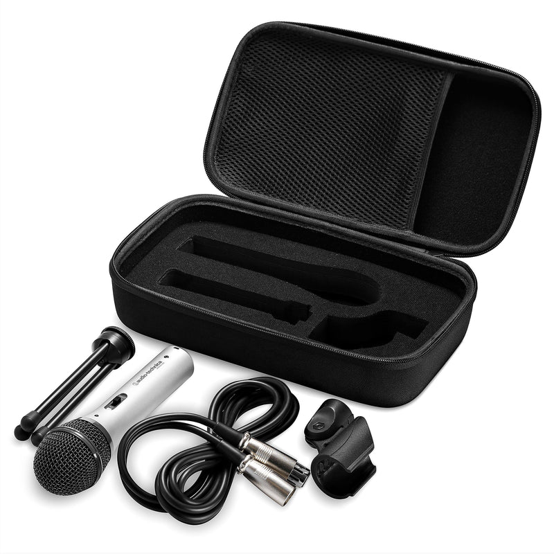 [AUSTRALIA] - Hard Case Compatible with Audio-Technica ATR2100 USB Cardioid Dynamic USB XLR Microphone. / Shure SM58 / Samson Q2U. 