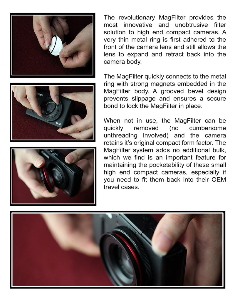 [AUSTRALIA] - 36mm CPL MagFilter Photography & Cinema Circular Polarizer for Canon S95 S100 S110 