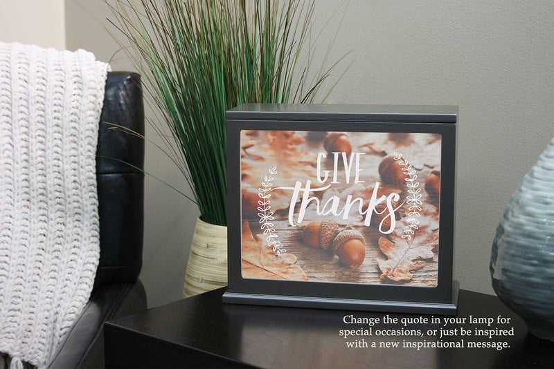 Jada Venia 9.75"x7.75" Acorns Give Thanks Light Box Insert