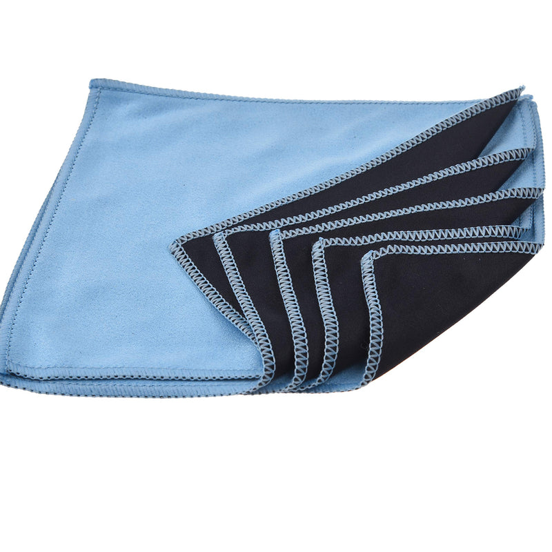 Kare & Kind 5X Microfiber Cleaning Cloths - Double-Sided - for Cleaning Glasses, Eyeglasses, Camera Lens, iPad, Tablet, Smartphone, Laptop, Computer, TV and LCD Screens and Other Delicate Surfaces 5 Pack - Double-Sided Cleaning Cloths