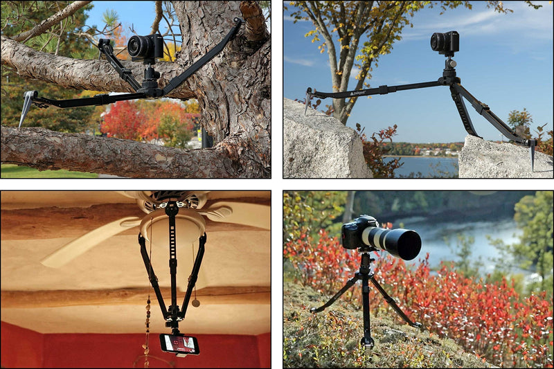 Pakpod Packable Tripod for Mirrorless, DSLR, GoPro, Smartphone & VR 360 Cameras - World's Most Versatile Camera Mount