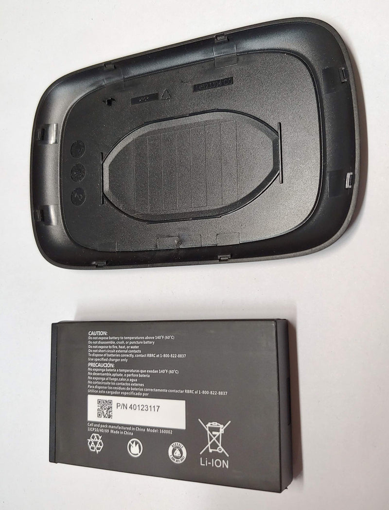 Original A&B Standard Battery for Novatel Jetpack MiFi 7730L Mobile Hotspot - P/N: 40123117 4400 mAh with Back Cover