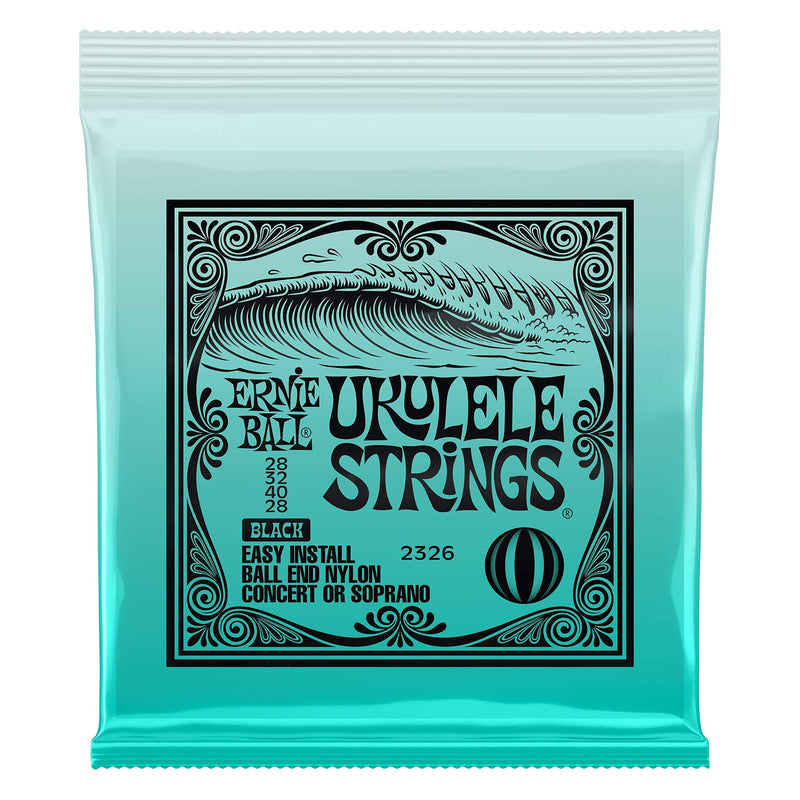 Ernie Ball Ukulele Ball End Nylon Strings, Black (P02326)