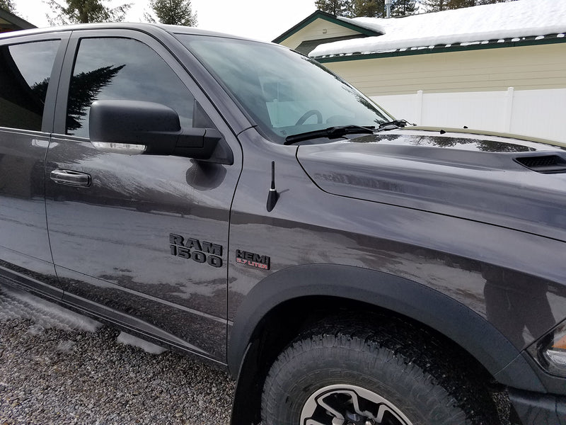 AntennaMastsRus - Made in USA - 4 Inch Black Aluminum Antenna is Compatible with Chevrolet Trailblazer (2006-2009) 4" INCH - Aluminum