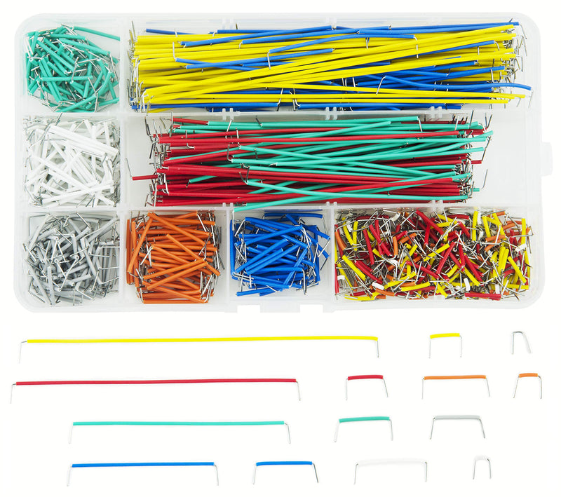 Testeronics 24AWG 840 Pieces Jumper Wires Kit with 6 Pieces Tweezers for Arduino or Raspberry Pi | Breadboard Prototyping Solder Circuits | Electronics Experiment | 14 Lengths Assorted Preformed 840PCS multicolor
