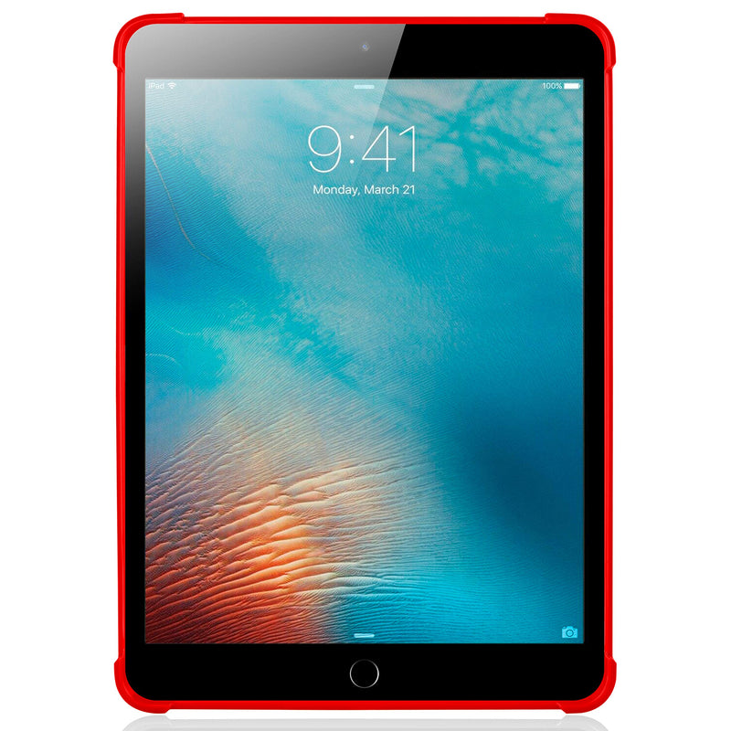 KIQ iPad 9.7 5th 6th Gen Case, TPU Skin Protection Anti Slip Lightweight Cover for Apple iPad 9.7 2017/2018 5th & 6th Generation [Red] TPU Red