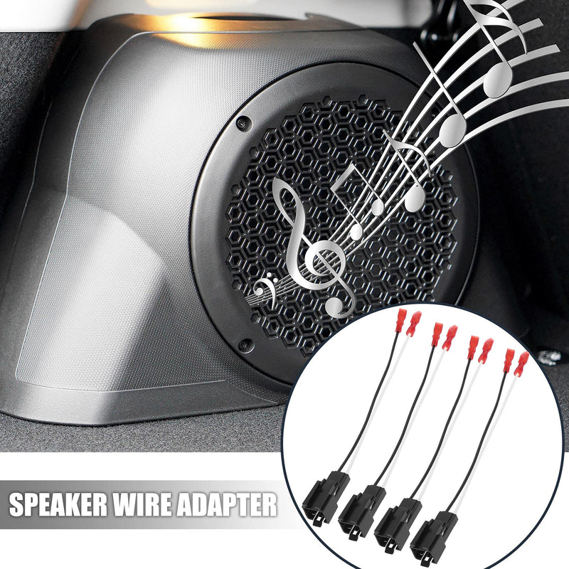 X AUTOHAUX 4pcs 72-6512 Car Speaker Connector Harness Adapter for Chrysler 300 2007-2016 for Chrysler Sebring 1995-2006