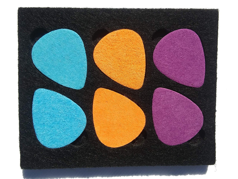 ToneFly Felt Ukulele Picks Multi-color, 6 Pack