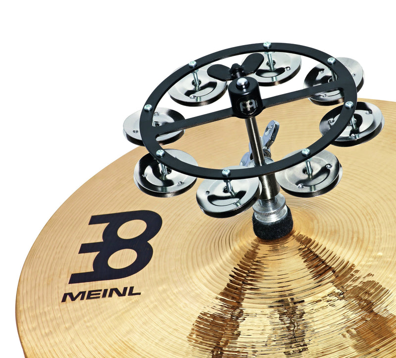 Meinl Cymbals HTHH1BK Mountable Hihat Tambourine with Steel Jingles (VIDEO)