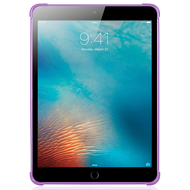 KIQ iPad 9.7 5th 6th Gen Case, TPU Skin Protection Anti Slip Lightweight Cover for Apple iPad 9.7 2017/2018 5th & 6th Generation [Purple] TPU Purple