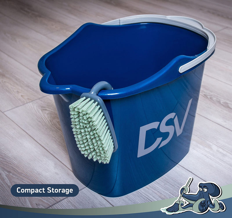 [AUSTRALIA] - DSV Standard Heavy Duty All-Purpose Professional Scrub Brush | Comfort Grip & Stiff Flexible Bristles | Ideal for Cleaning Bathroom, Shower, Kitchen, Sink | Bristle Brush for Household Use (1 Pack) 