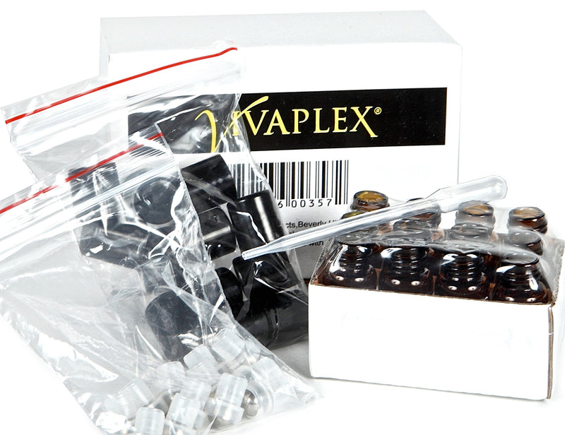 Vivaplex, 12, Amber, 3 ml Glass Roll-on Bottles with Stainless Steel Roller Balls - Dropper included