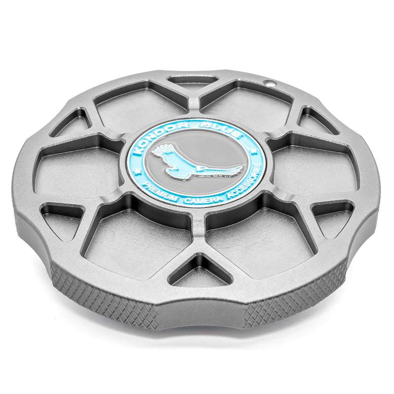 KONDOR BLUE RF Cine Cap Compatible with Canon | Metal Body Cap for Camera Lens Port | Protect Sensor and Port from Dust and Scratches | Aerospace Grade Aluminum