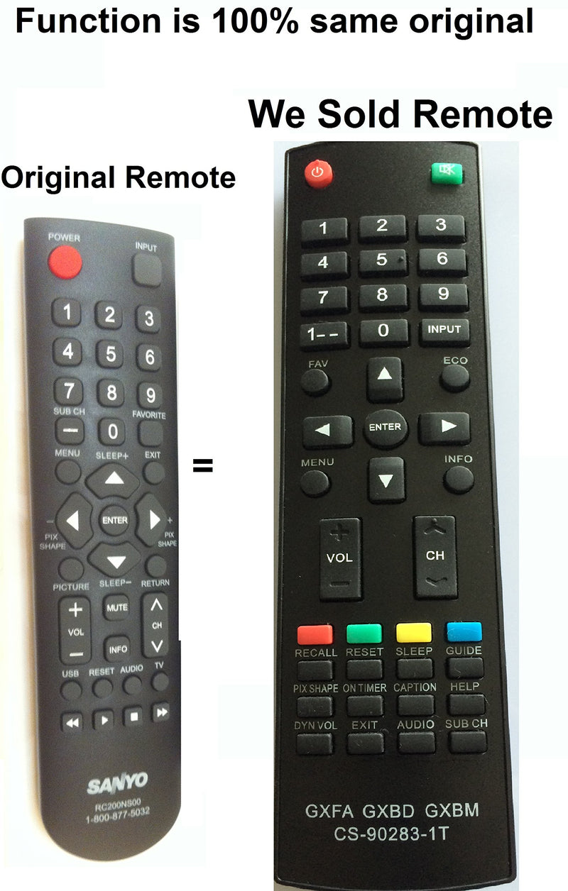 New Replaced Remote MC42NS00 Replaced for Sanyo GXBD GXBM MC42NS00 CS-90283-1T GXFA Remote Control