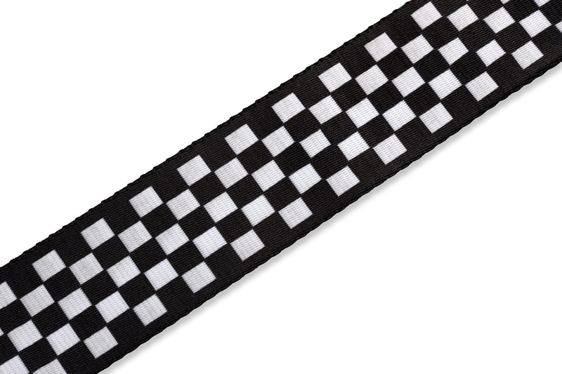 Levy's Leathers 2" Polyester Guitar Strap with Printed Design, Garment Leather Ends and Tri-glide Adjustment (MP-28)