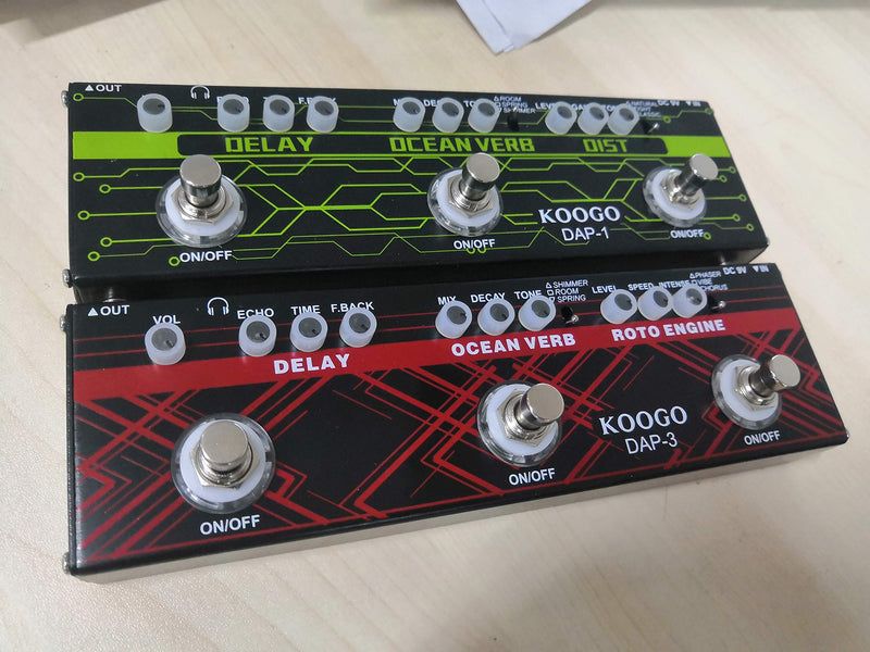 Koogo Multi Effects Pedal Delay Reverb Phaser Tremolo Chorus Effector Pedals for Electric Guitar … Multi-effect-3