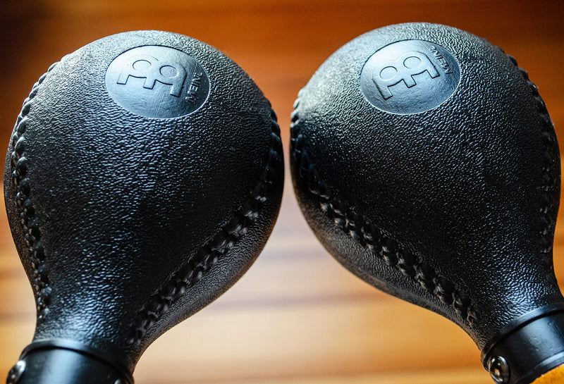 [AUSTRALIA] - Maracas, Standard Concert Size with All-weather Synthetic Shells and Wooden Handles — NOT MADE IN CHINA — Great for Live Performances and Recording Sessions, 2-YEAR WARRANTY PM2BK 