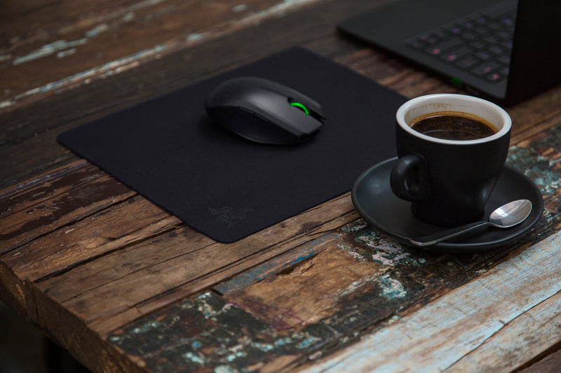 Razer Goliathus Speed (Small) Gaming Mousepad: Smooth Gaming Mat - Anti-Slip Rubber Base - Portable Cloth Design - Anti-Fraying Stitched Frame - Stealth Stealth Black Mobile