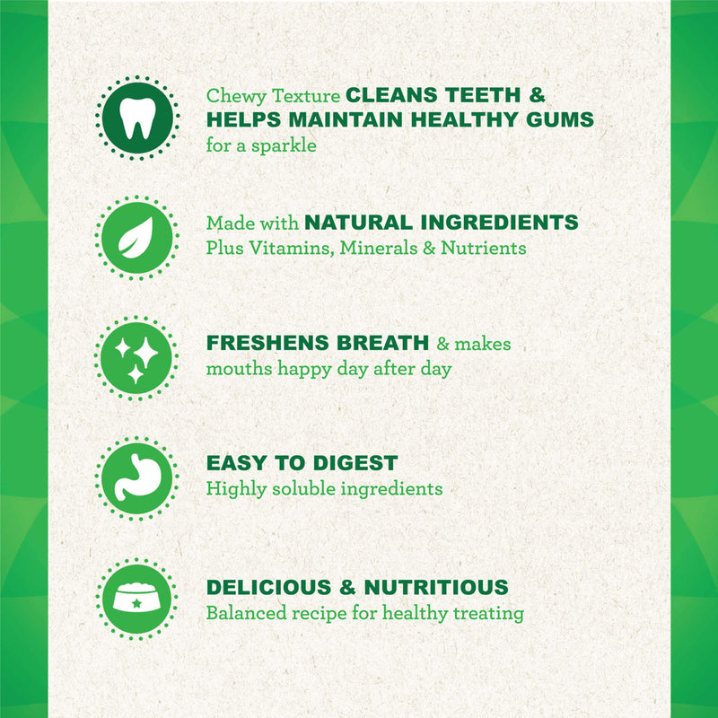 Greenies Original Regular Natural Dental Dog Treats (25-50lb. Dogs) 3 Treats