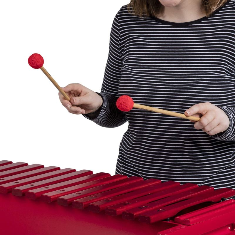 Percussion Plus PP071 Wound Woolen Headed Mallets for Bass Metallophone or Xylophone - Medium