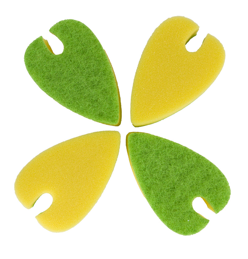 Evriholder Quick-Dry Sponge, Odor Resistant, Hangs from Faucet, Special Leaf Design, Silverware Cleaning Slot, 8 Pack