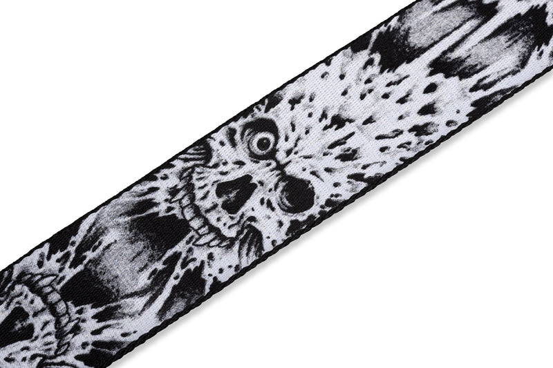 Levy's Leathers 2" Polyester Guitar Strap with Printed Design, Garment Leather Ends and Tri-glide Adjustment (MP-16)