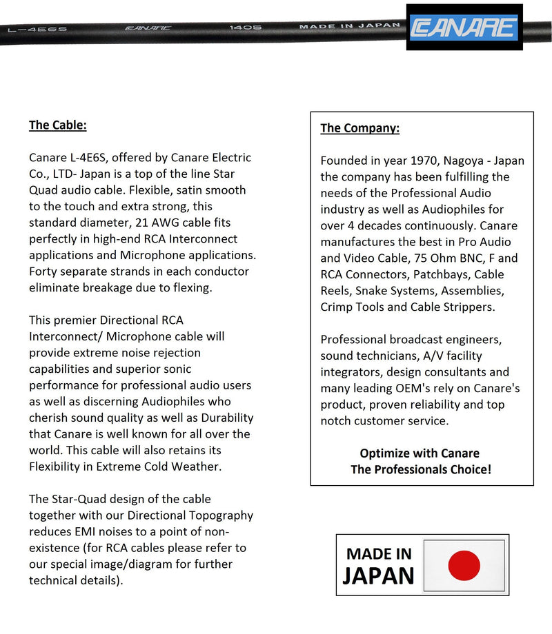 [AUSTRALIA] - 10 Foot - Canare L-4E6S, Star Quad Balanced Male to Female Microphone Cables with Amphenol AX3M & AX3F Silver XLR Connectors - Custom Made by WORLDS BEST CABLES 