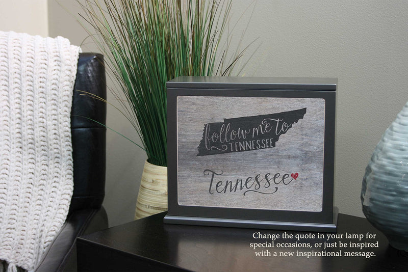 [AUSTRALIA] - Jada Venia 9.75"x7.75" Tennessee State Slogan Light Box Insert 