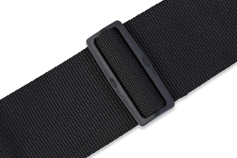 Levy's Leathers M8P3-BLK 3" Polypropylene Guitar Strap, Black