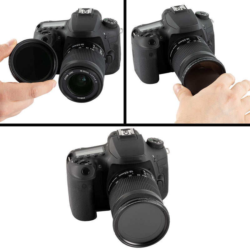72mm ND Filter Ultimaxx 72mm ND2-ND400 Fader Variable Neutral Density Adjustable Lens Filter Dynamic ND Filter Optical Glass
